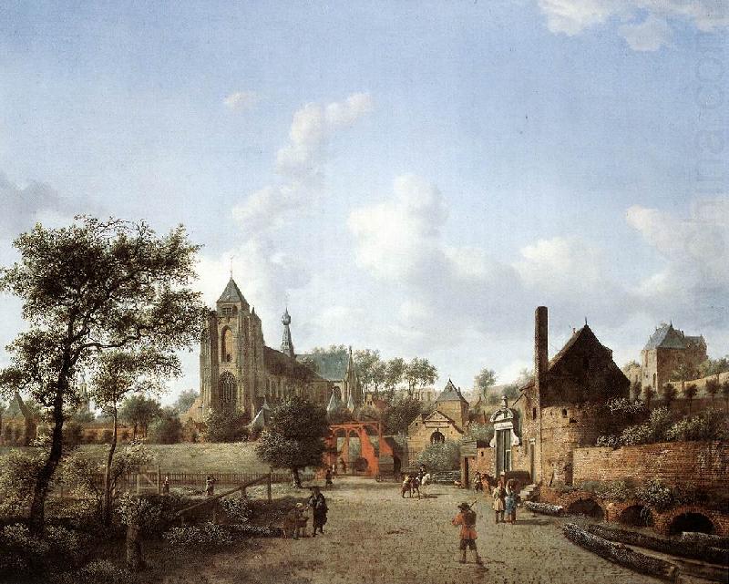 HEYDEN, Jan van der View of Delft sg china oil painting image